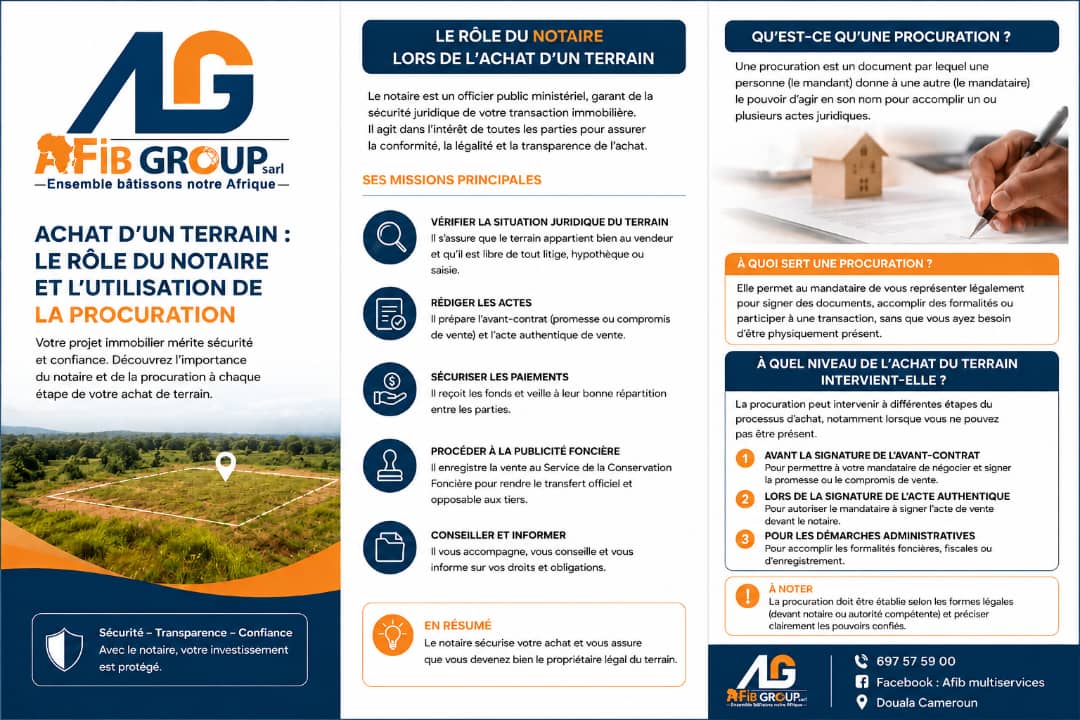 terrain disponible - AFIB GROUP