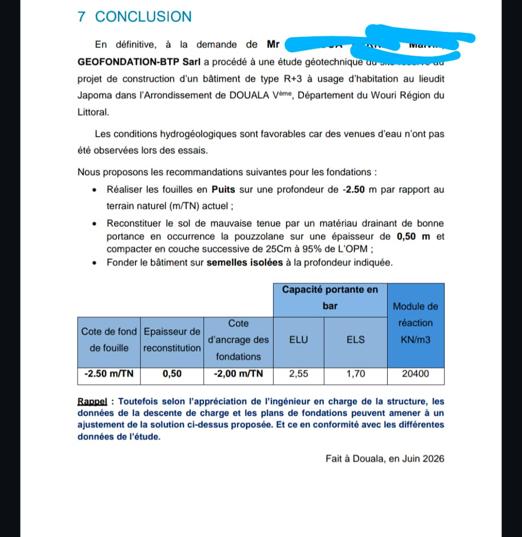Essai géotechnique AFIB GROUP
